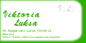 viktoria luksa business card